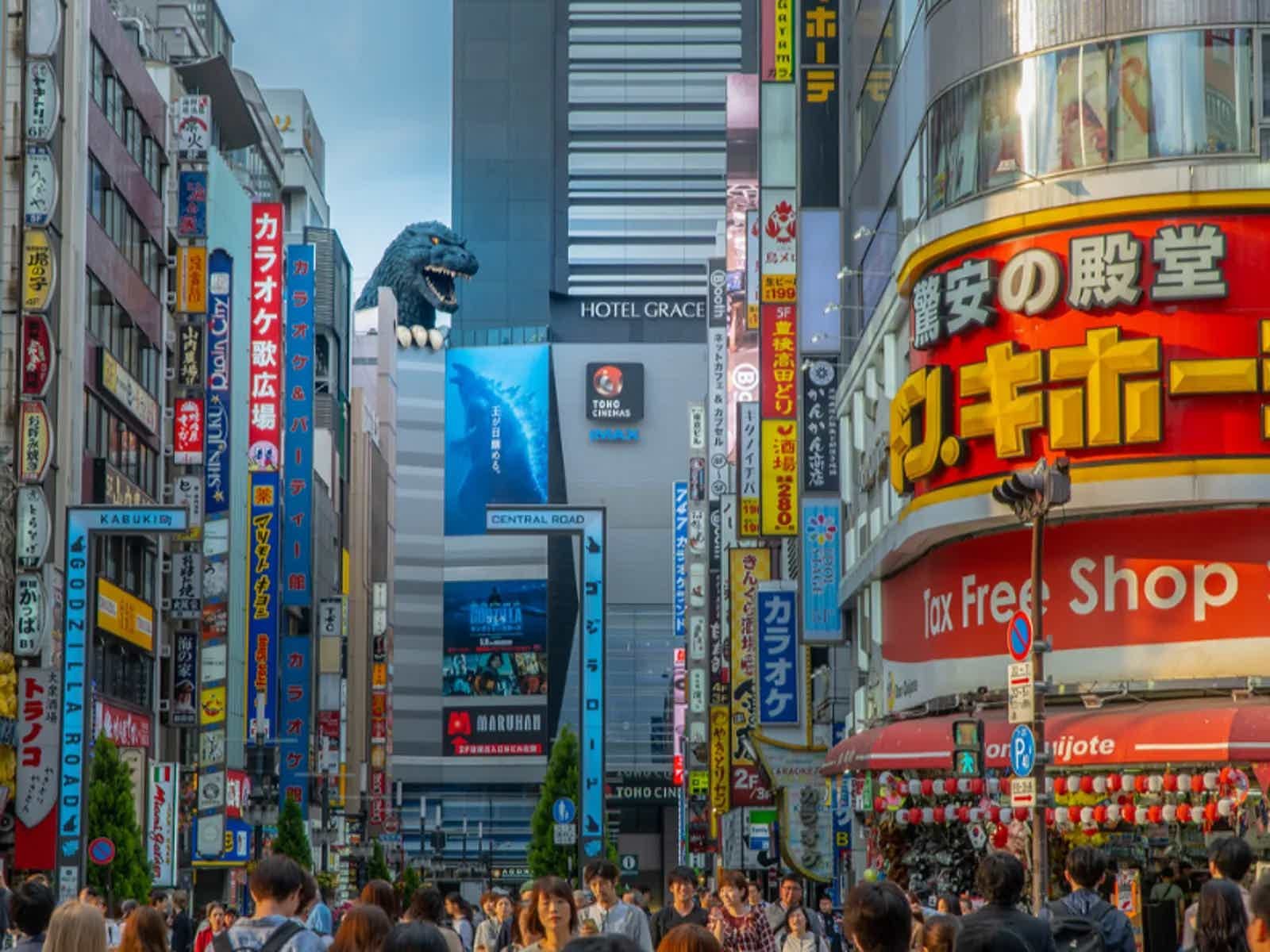 Evening tour of central Tokyo